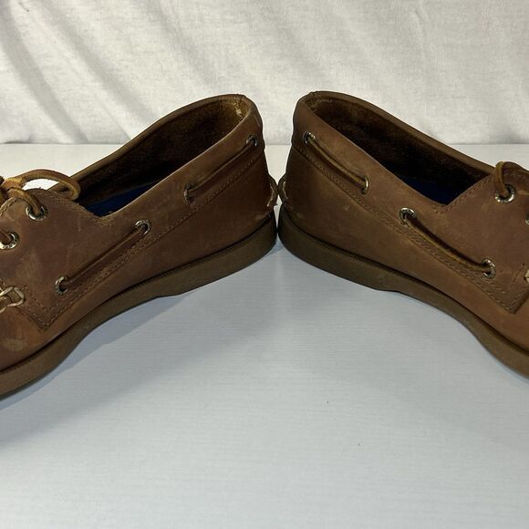 Sperry Top-Sider Authentic Original 2 Eye Boat Shoe Men's size 11 Brown Leather - Picture 3 of 8